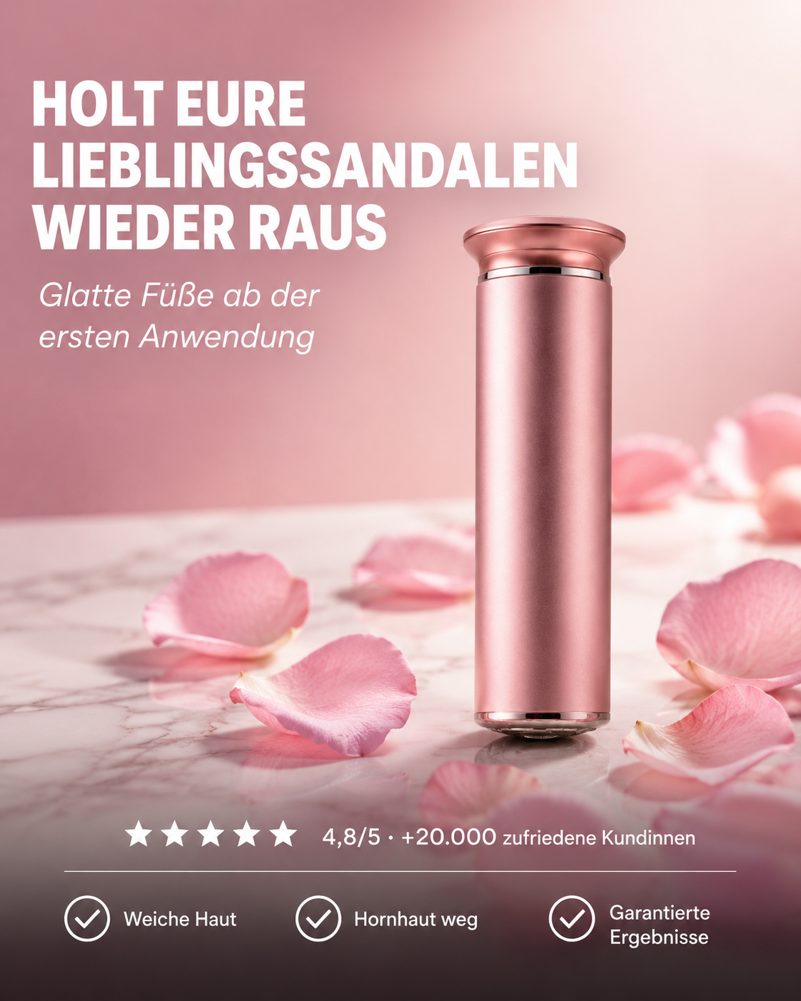 Flayr® GlowStep — Glatte Füße in 2 Minuten